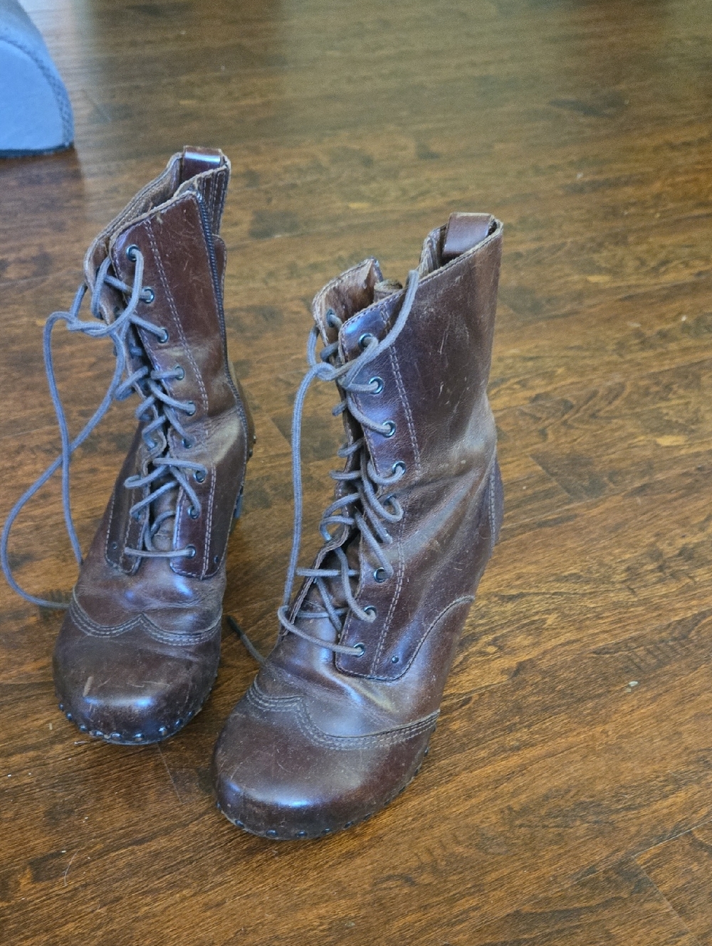 Dansko Brown Leather Lace-Up Ankle Boots